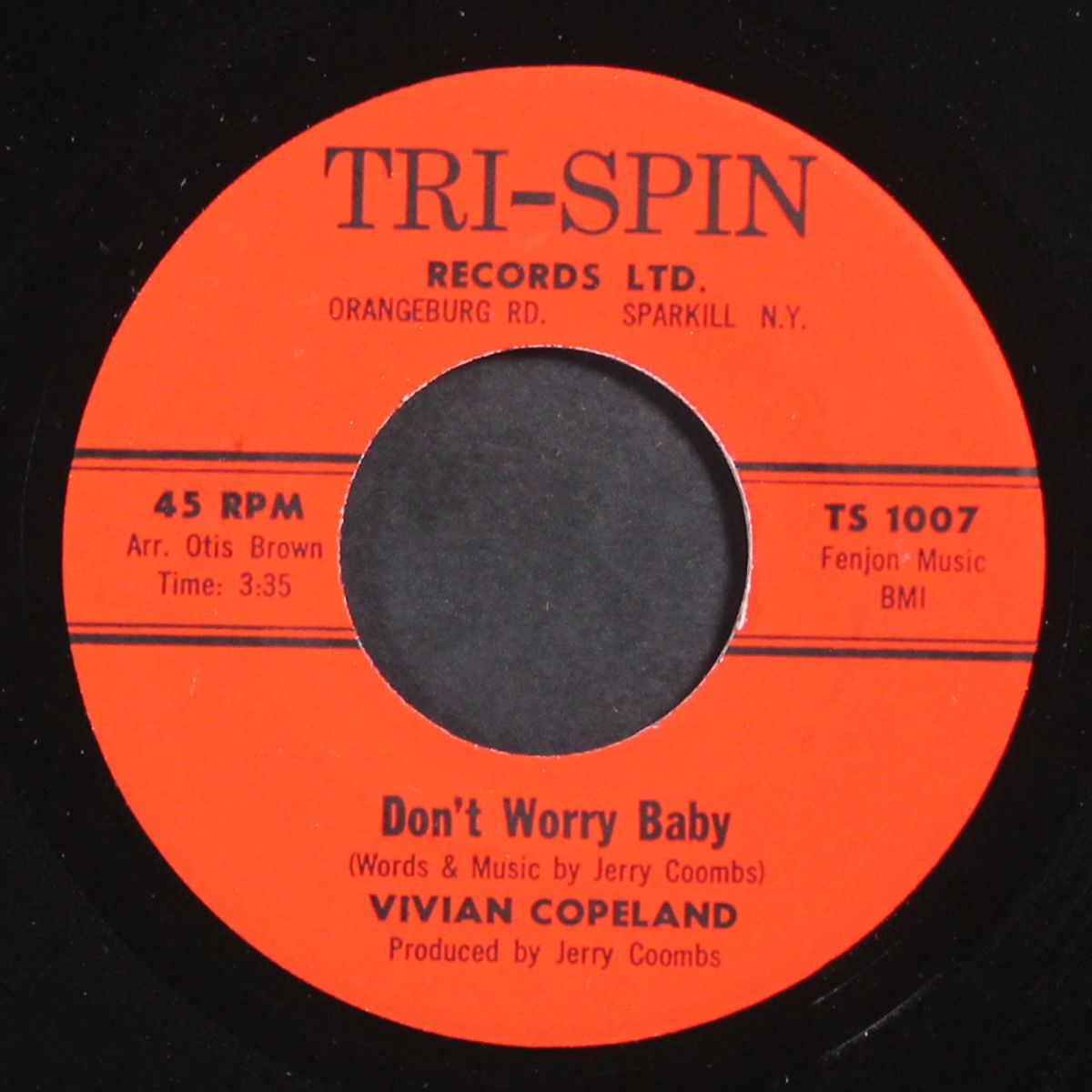 don't worry baby / too far gone to turn around by VIVIAN COPELAND