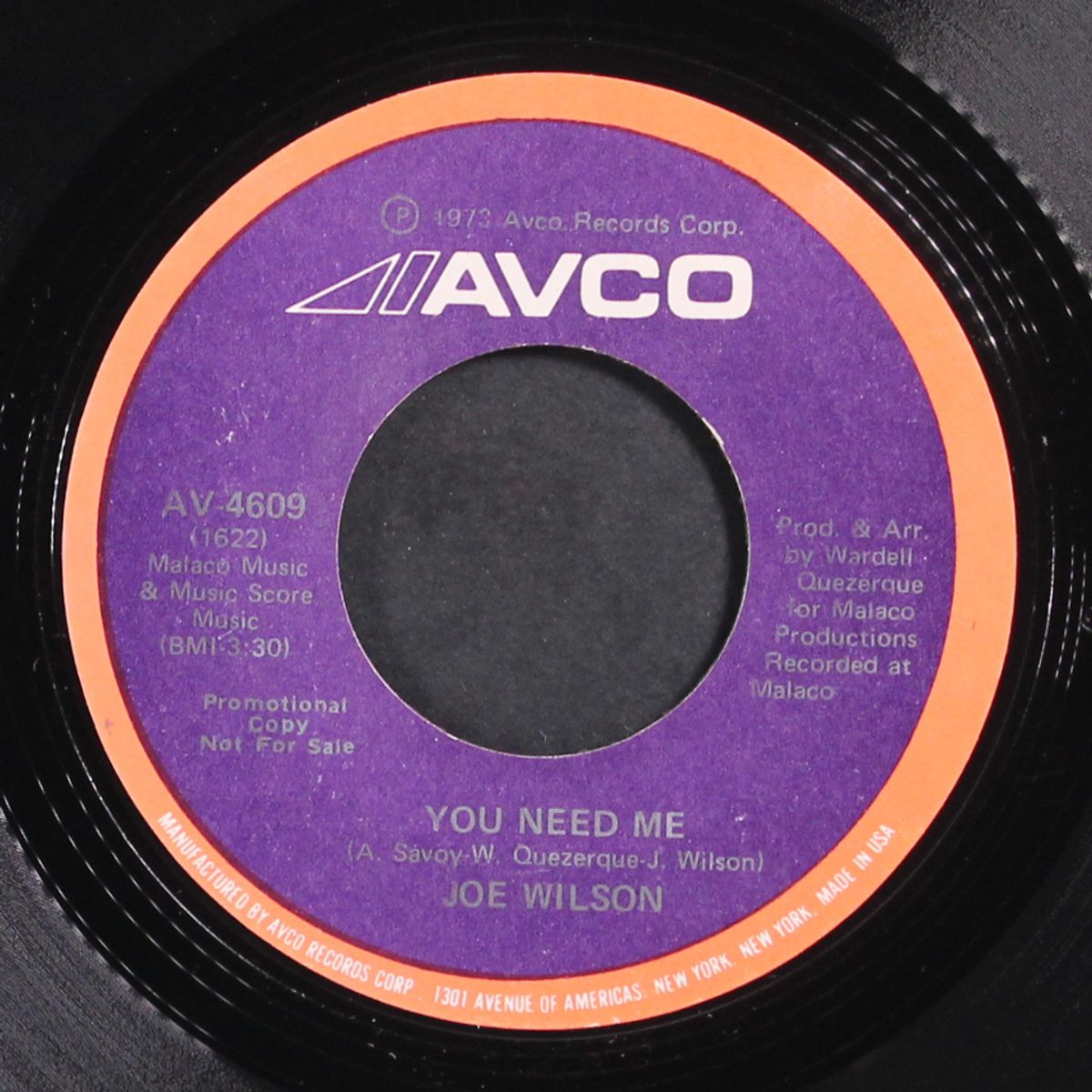you need me / other side of your mind by JOE WILSON