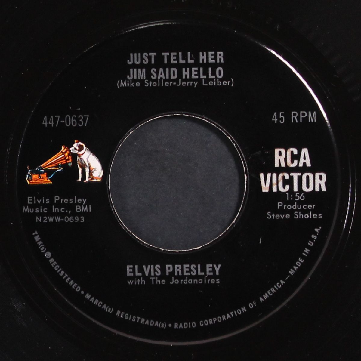she's not you / just tell her jim said hello by ELVIS PRESLEY