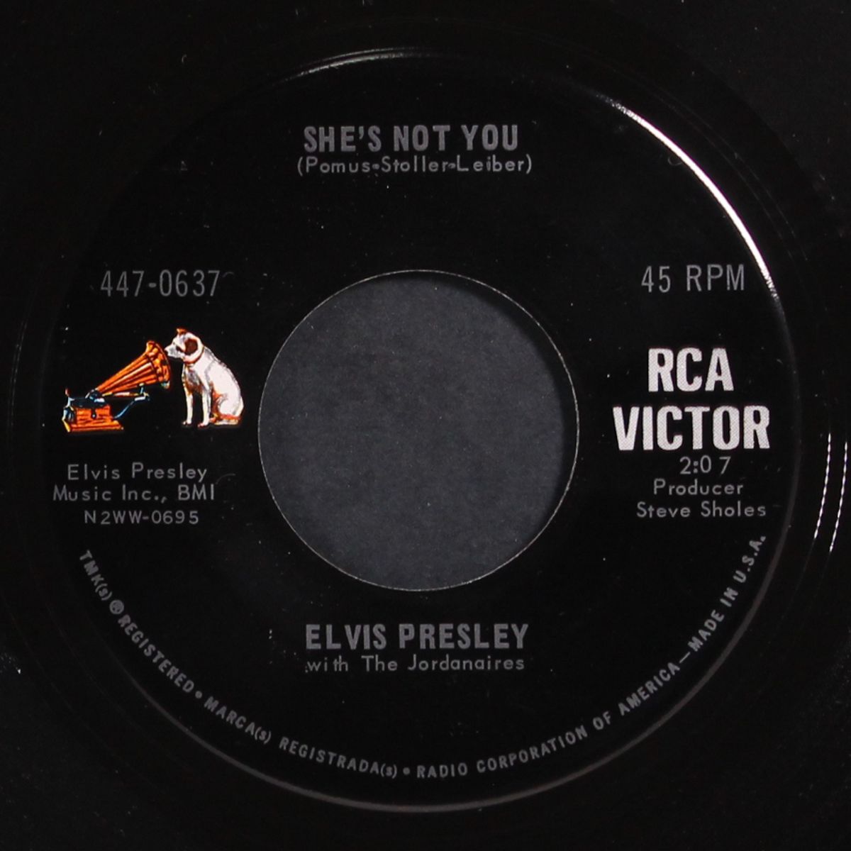 she's not you / just tell her jim said hello by ELVIS PRESLEY