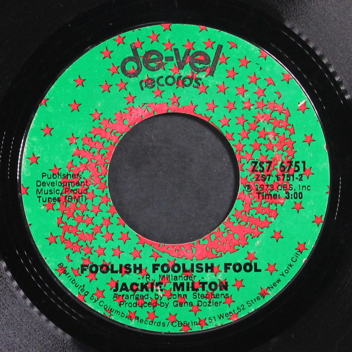 little by little / foolish foolish fool by JACKIE MILTON