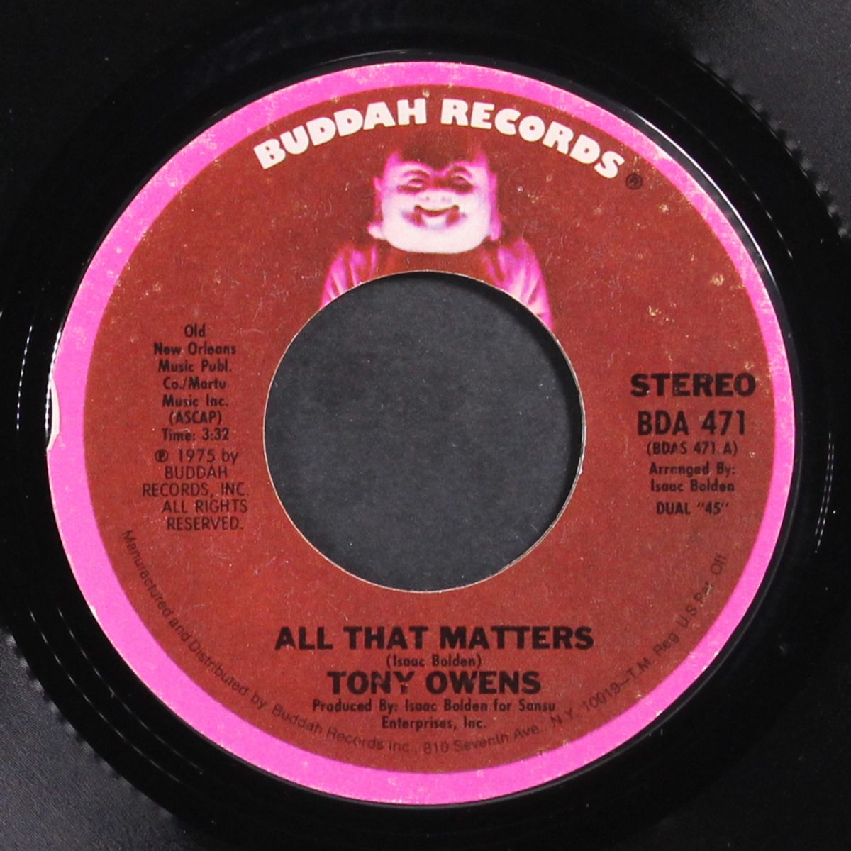 all that matters / i dont' nobody but my baby by TONY OWENS