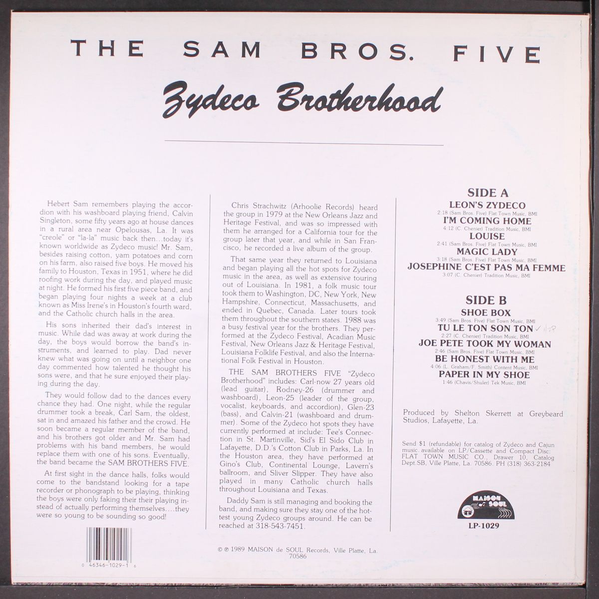 zydeco brotherhood by SAM BROS. FIVE