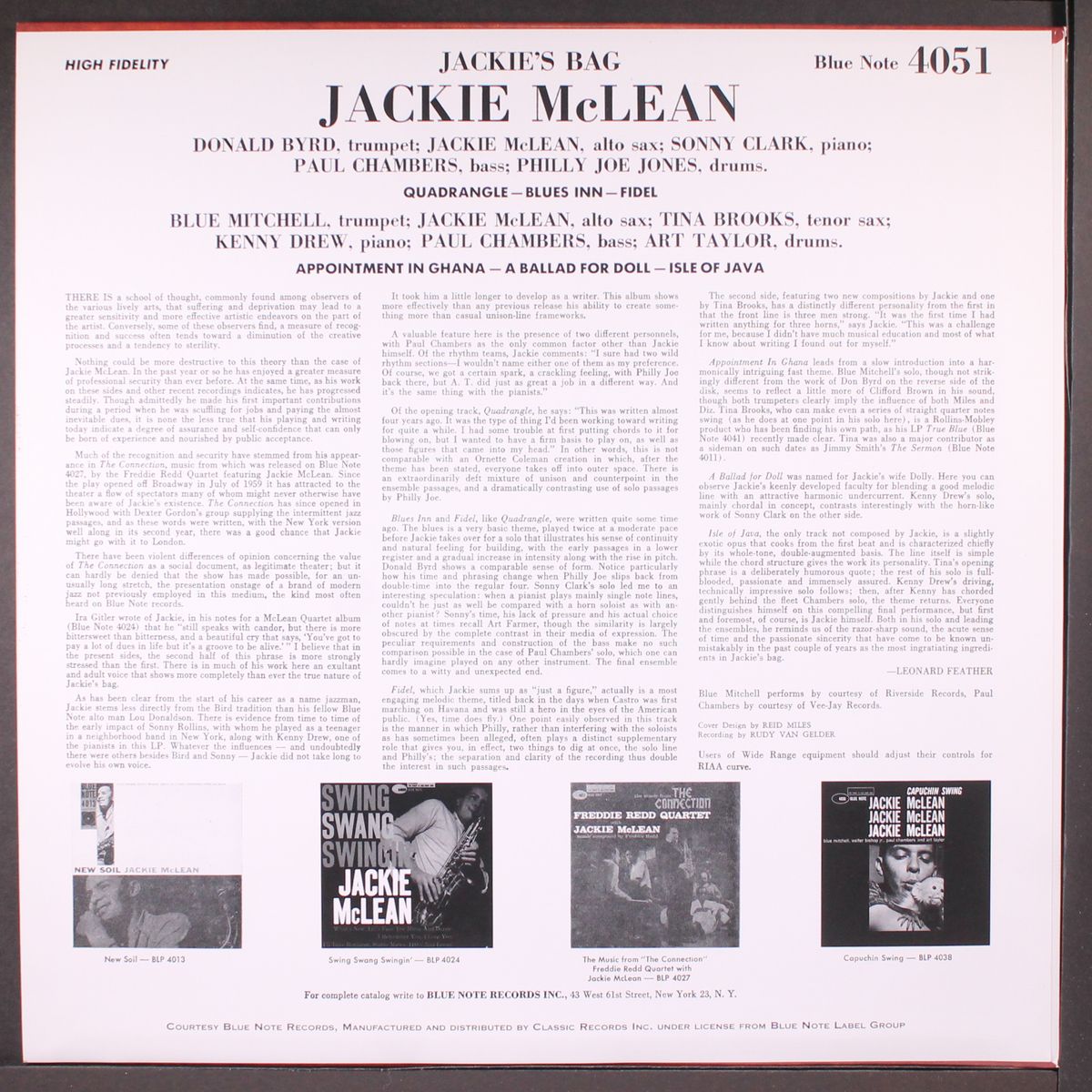 jackie's bag by JACKIE MCLEAN