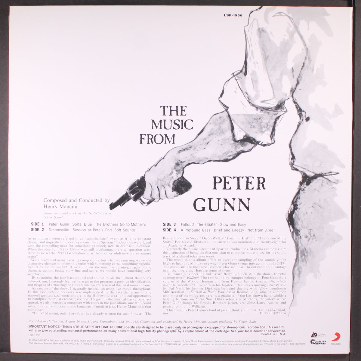 the music from peter gunn by HENRY MANCINI