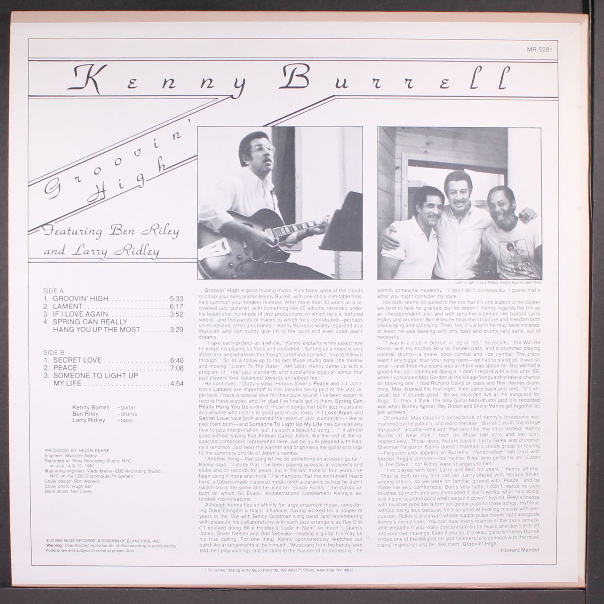 groovin' high by KENNY BURRELL