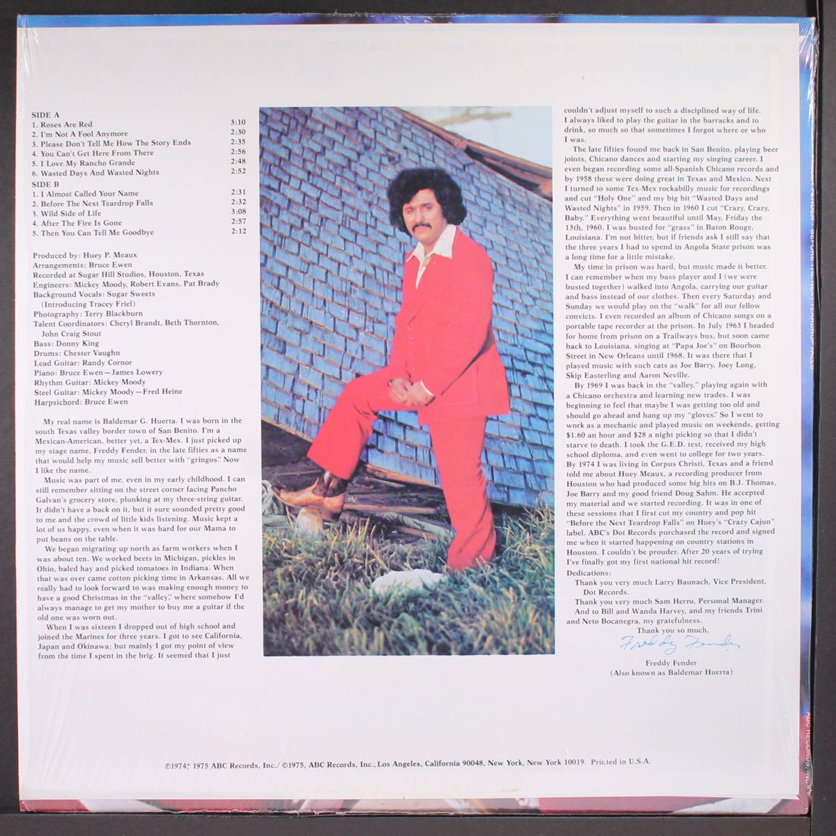 before the next teardrop falls by FREDDY FENDER