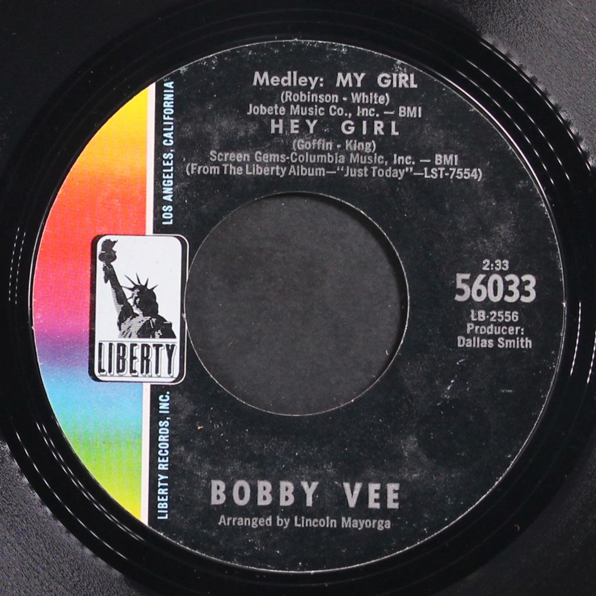 my girl, hey girl / hey girl by BOBBY VEE