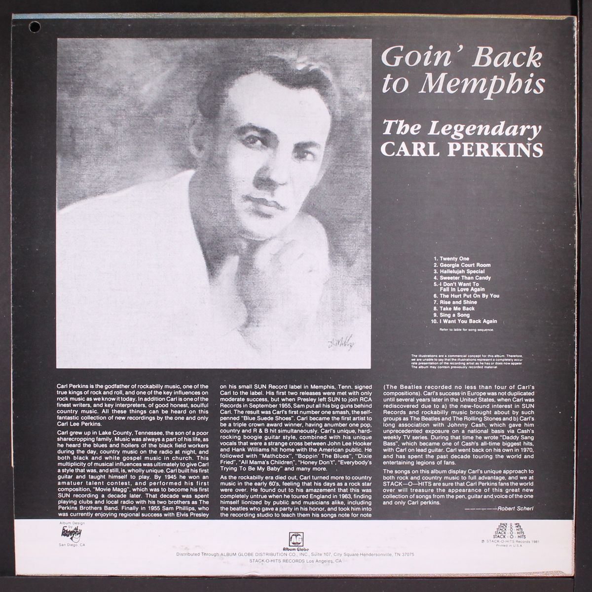 goin' back to memphis by CARL PERKINS