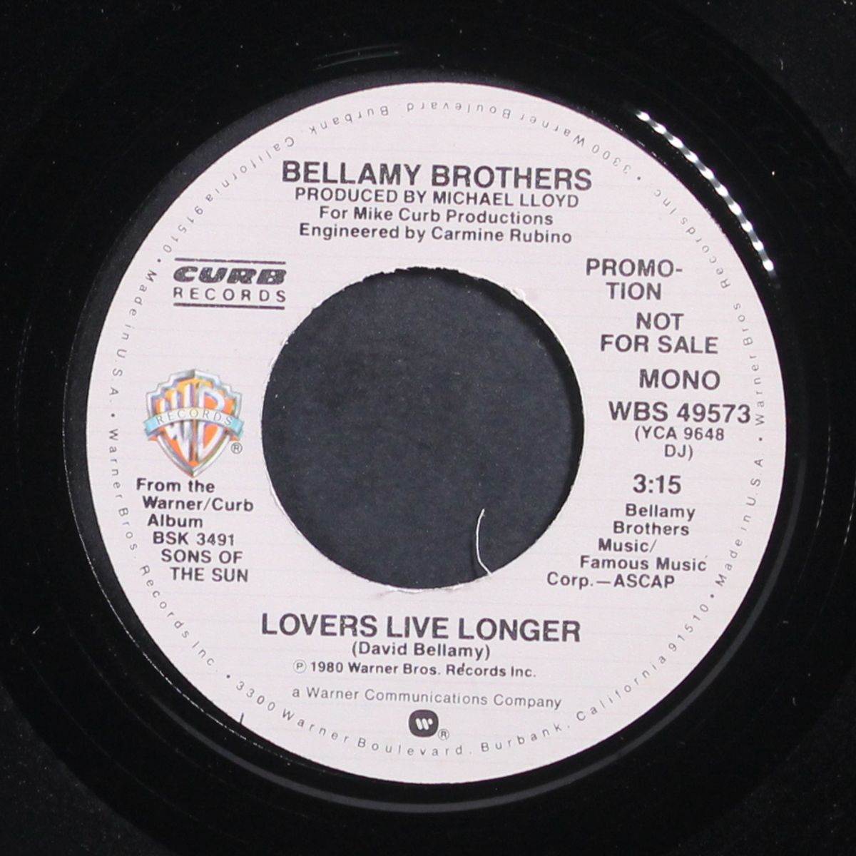 lovers live longer / mono by BELLAMY BROTHERS