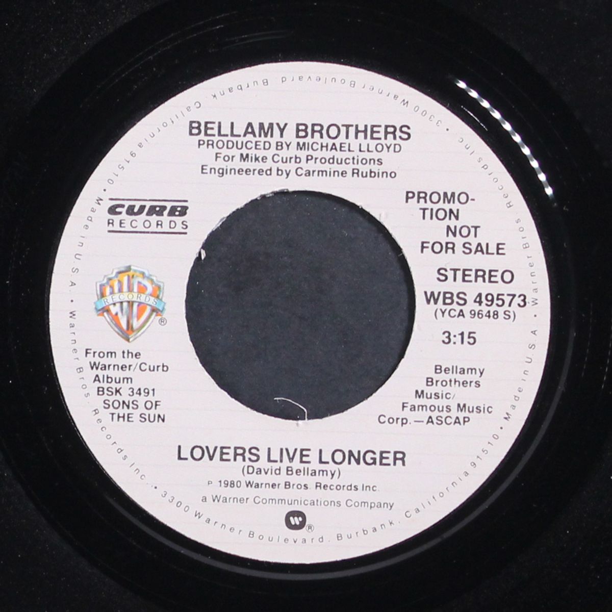 lovers live longer / mono by BELLAMY BROTHERS