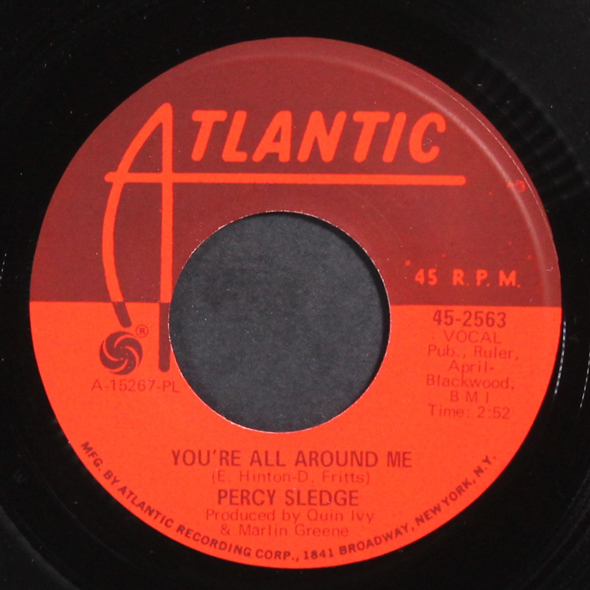 you're all around me / self preservation by PERCY SLEDGE