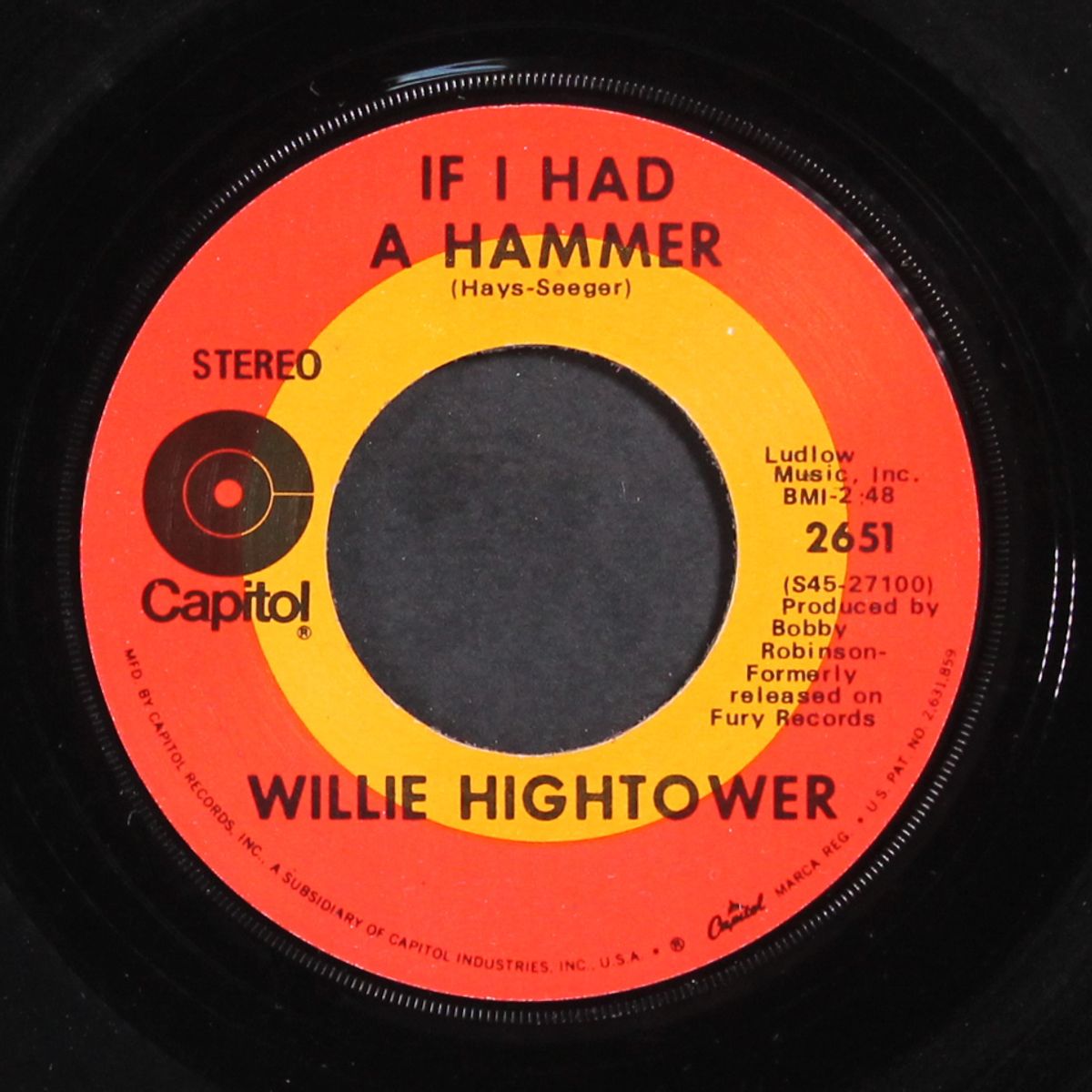 it's too late / if i had a hammer by WILLIE HIGHTOWER
