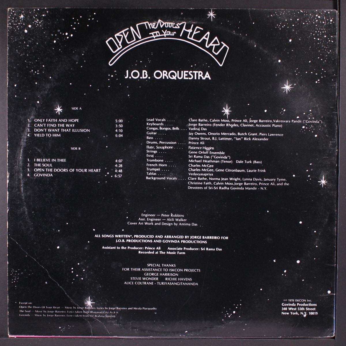 open the door to your heart by J.O.B. ORQUESTRA