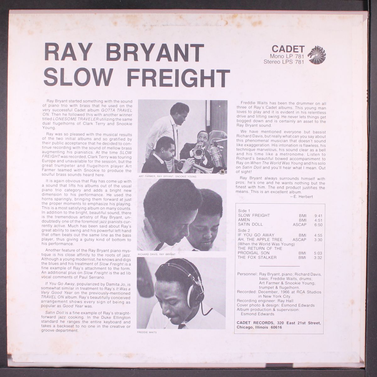 slow freight by RAY BRYANT