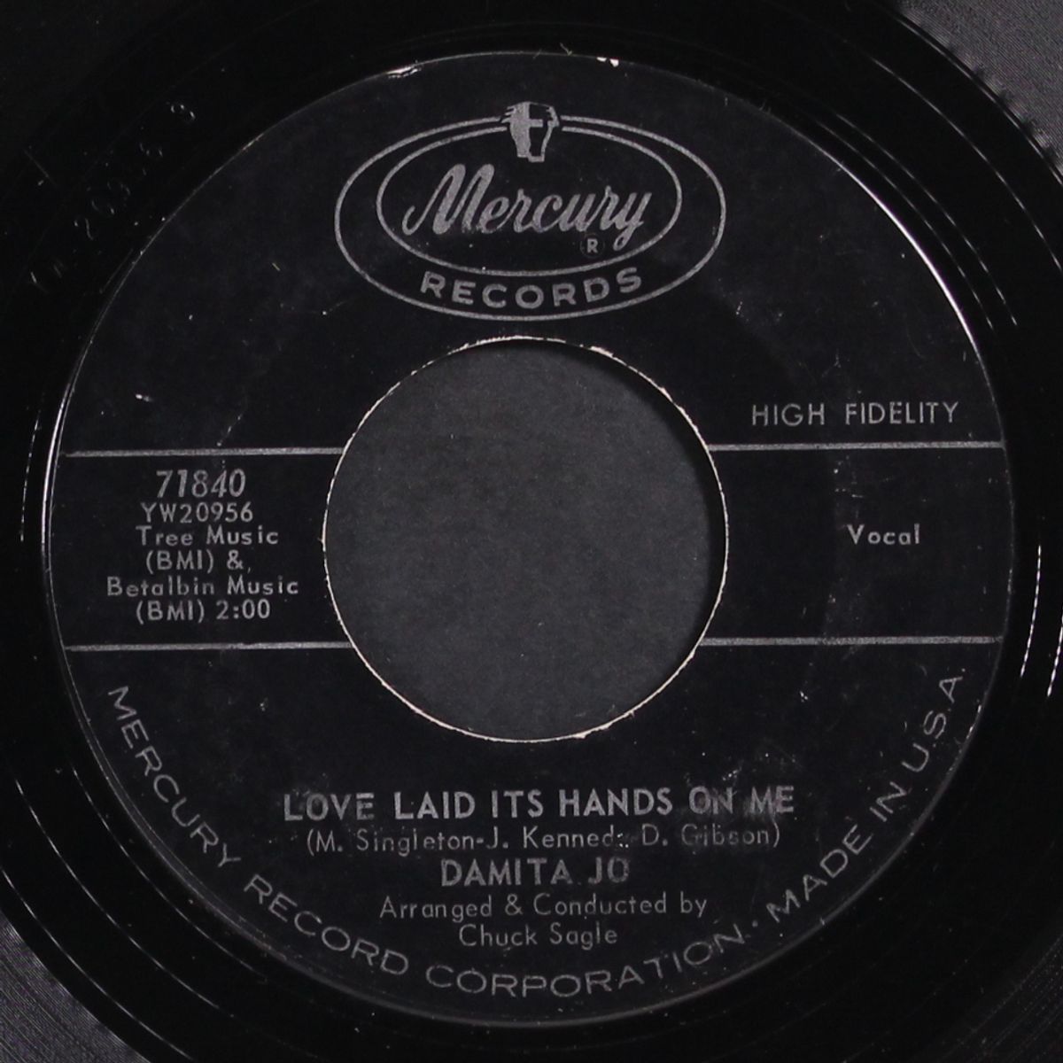 i'll be there / love laid its hands on me by DAMITA JO