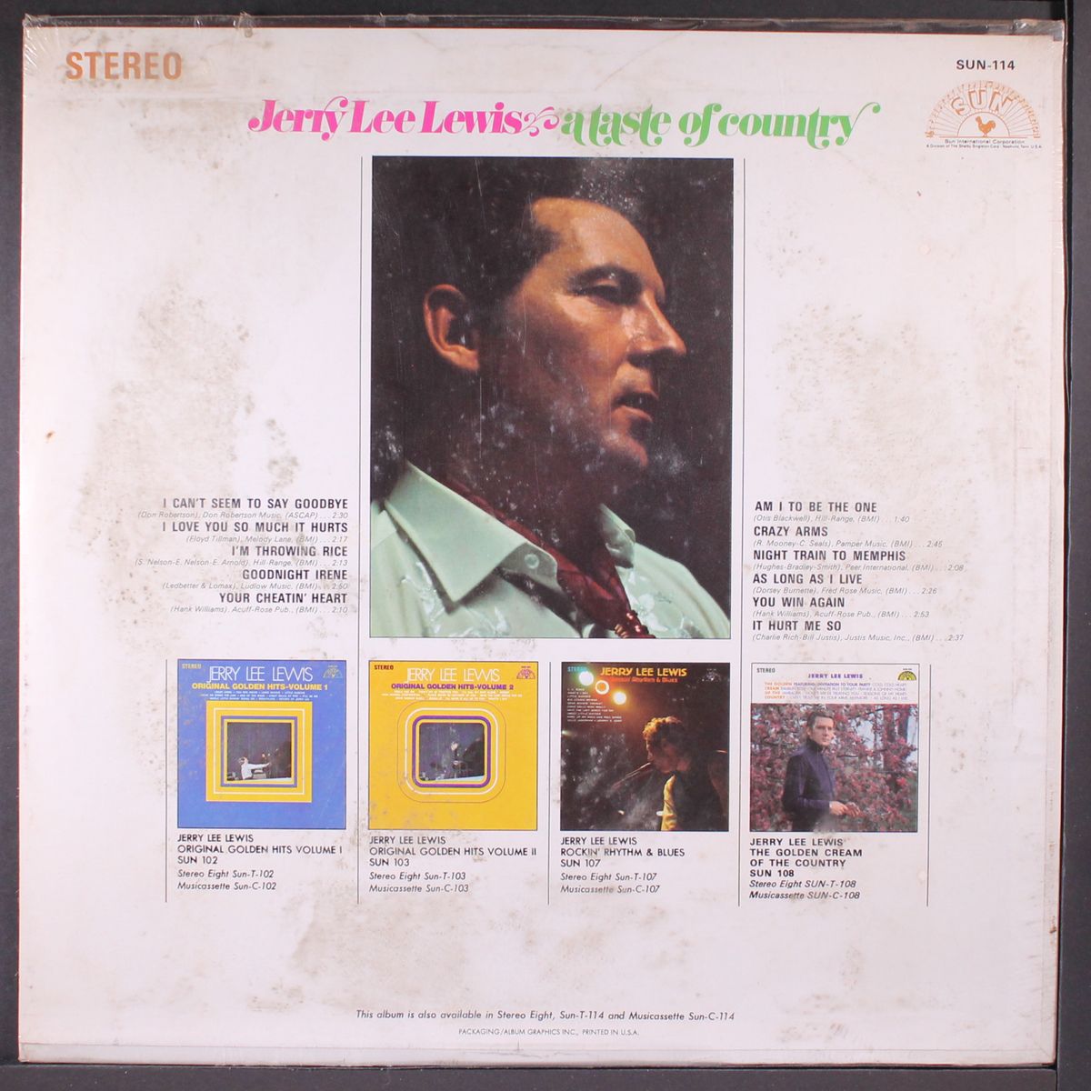 a taste of country by JERRY LEE LEWIS