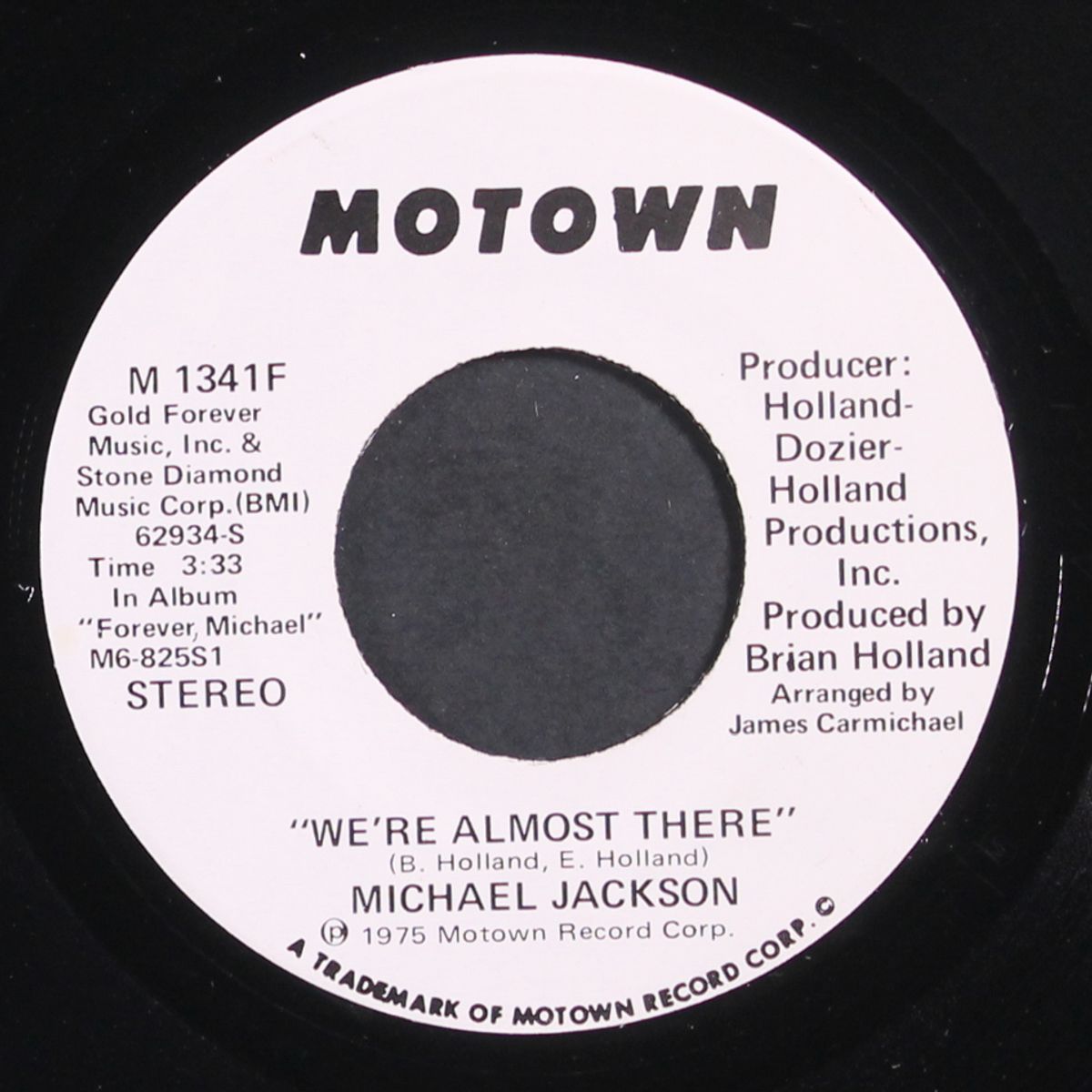 we're almost there / take me back by MICHAEL JACKSON