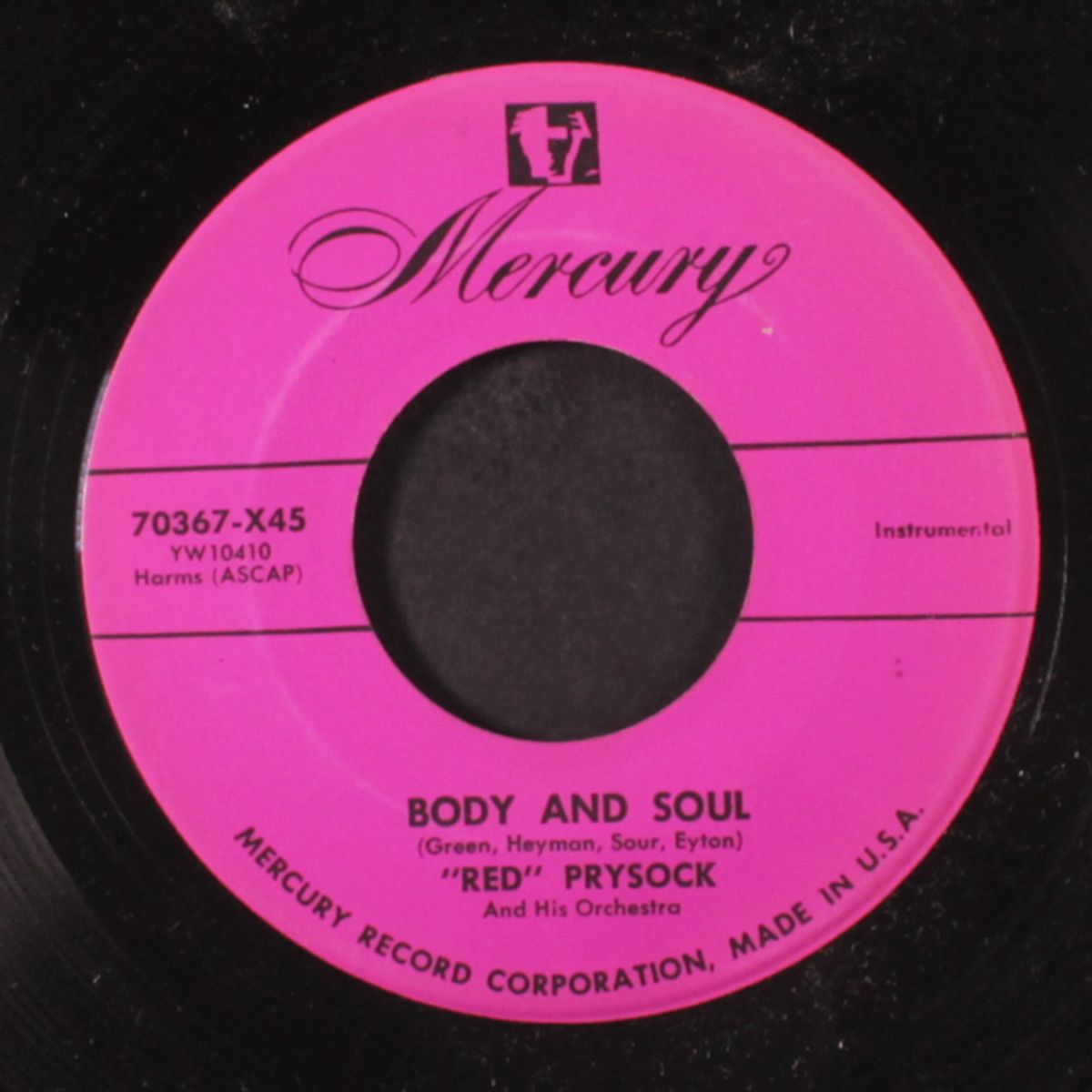 jump red jump / body and soul by RED PRYSOCK