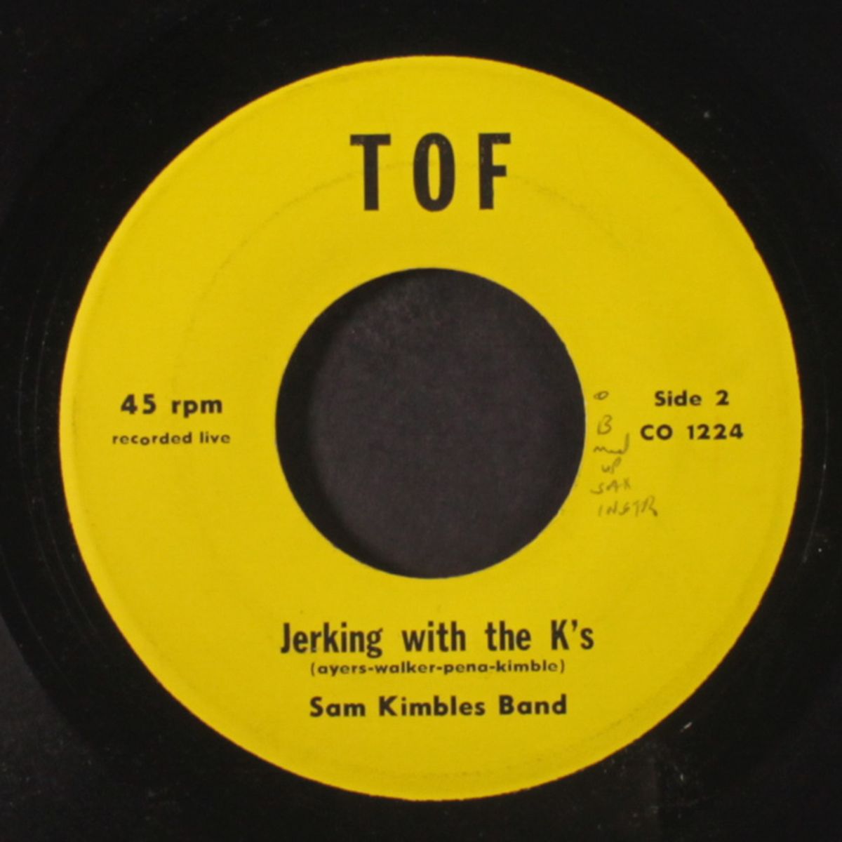 bag of blues / jerking with the k's by SAM KIMBLE