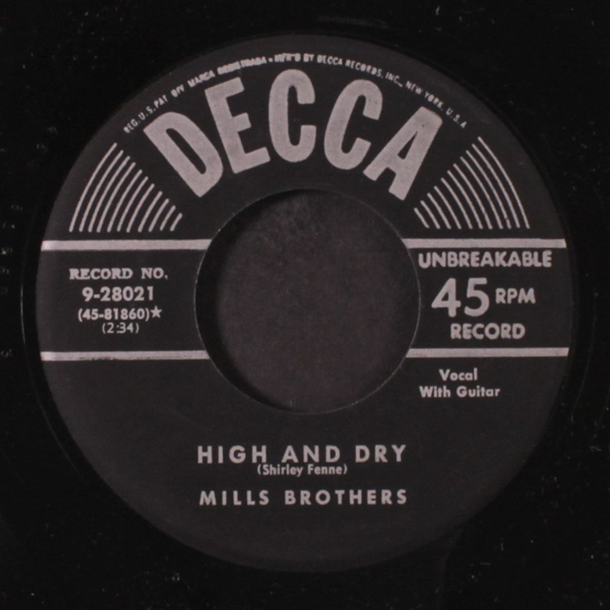 high & dry by MILLS BROTHERS