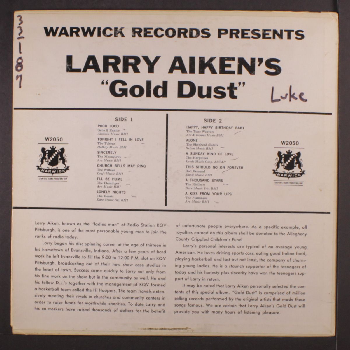 larry aiken's gold dust by VARIOUS