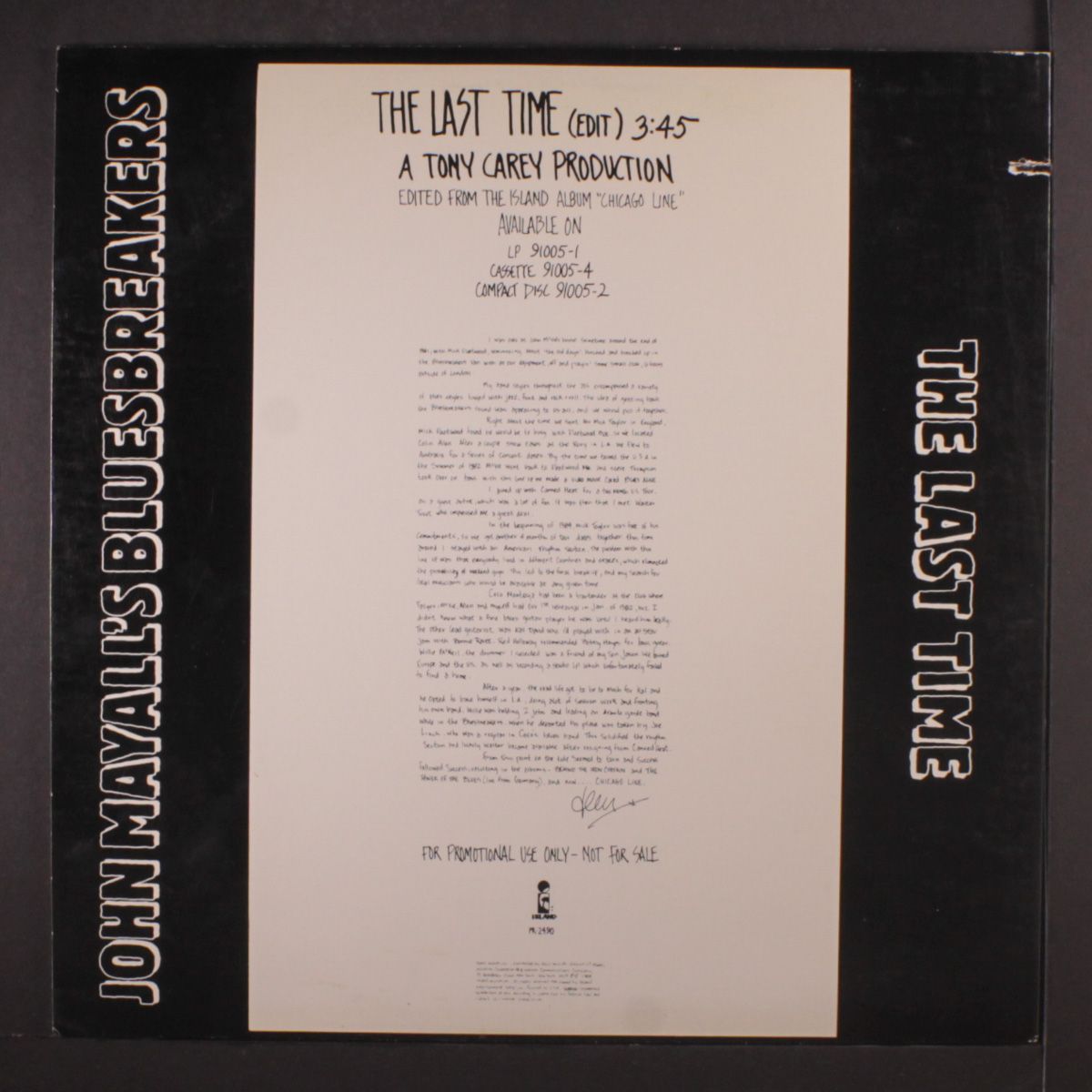 the last time by JOHN MAYALL