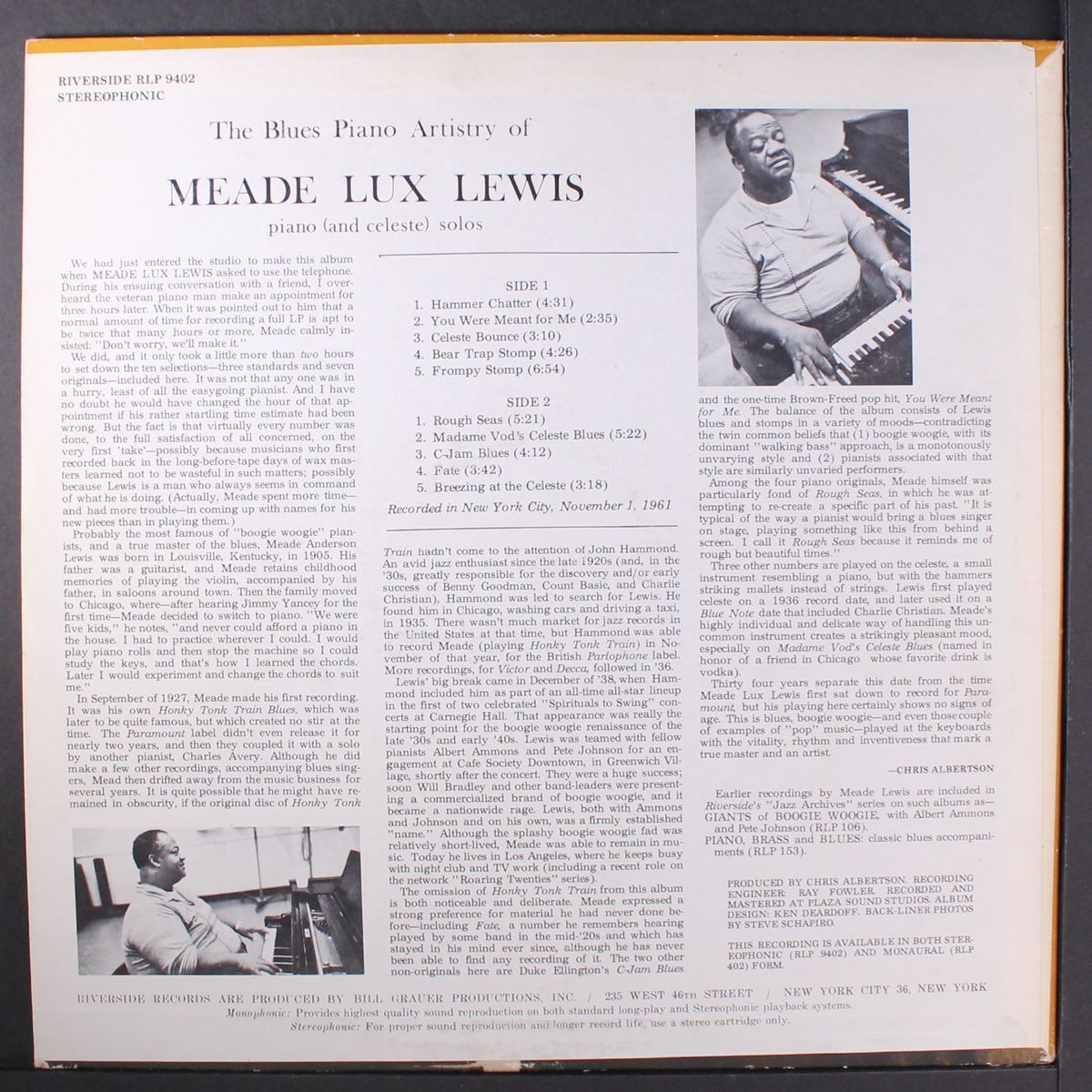 the blues piano artistry of meade lux lewis by MEADE LUX LEWIS