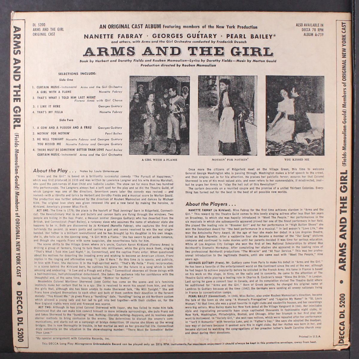 arms and the girl by ORIGINAL CAST