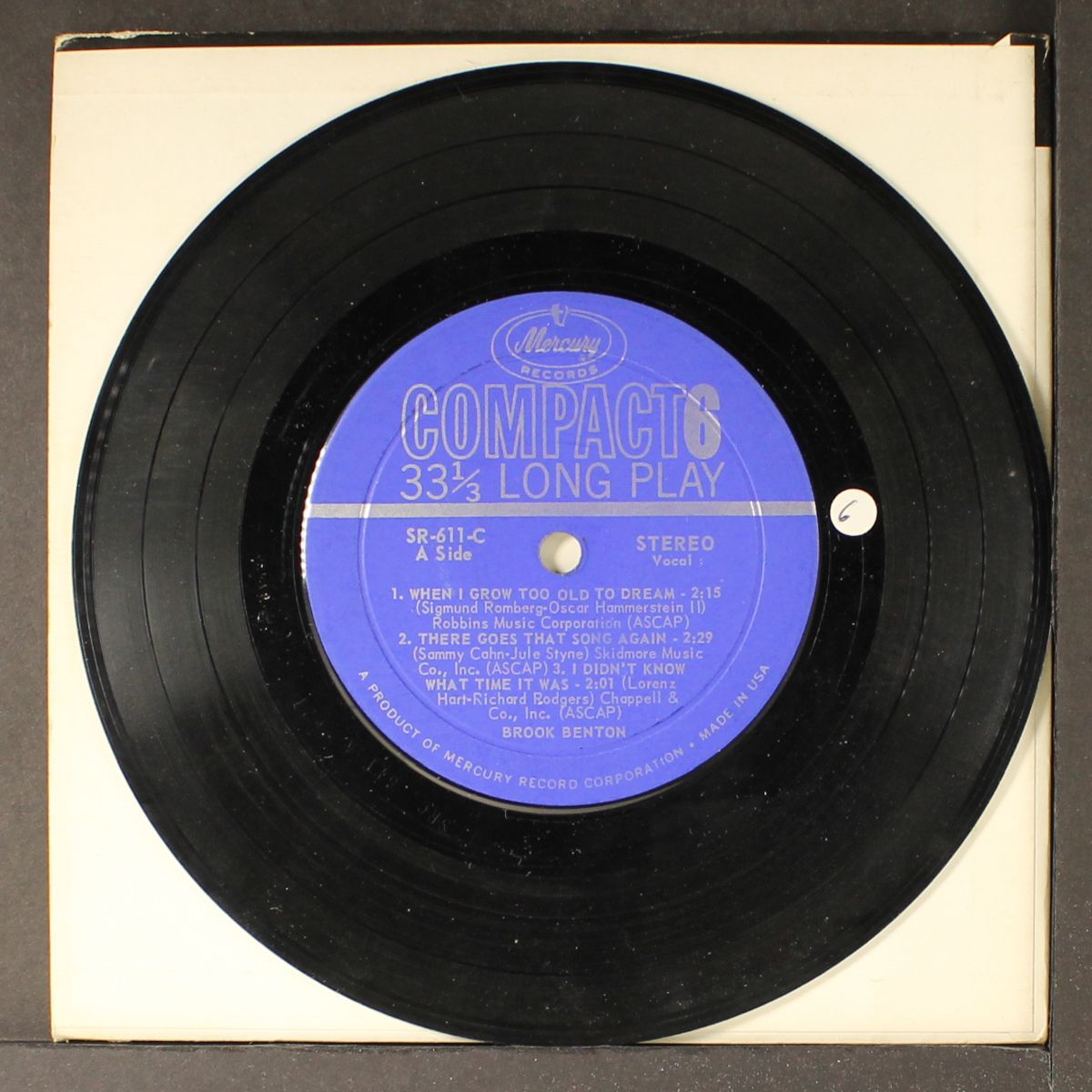 when i grow too old to dream +5 by BROOK BENTON