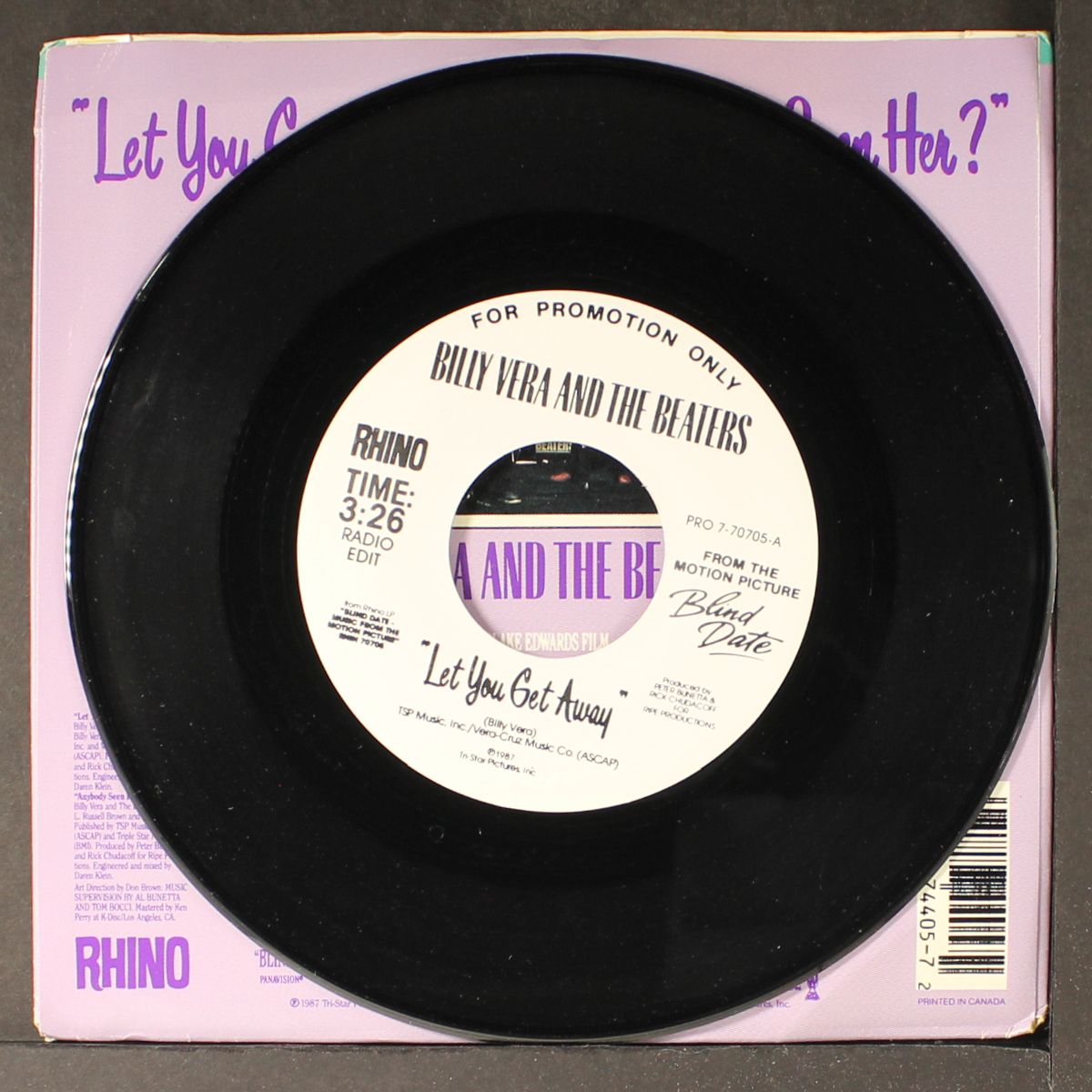 let you get away / short by BILLY VERA & BEATERS