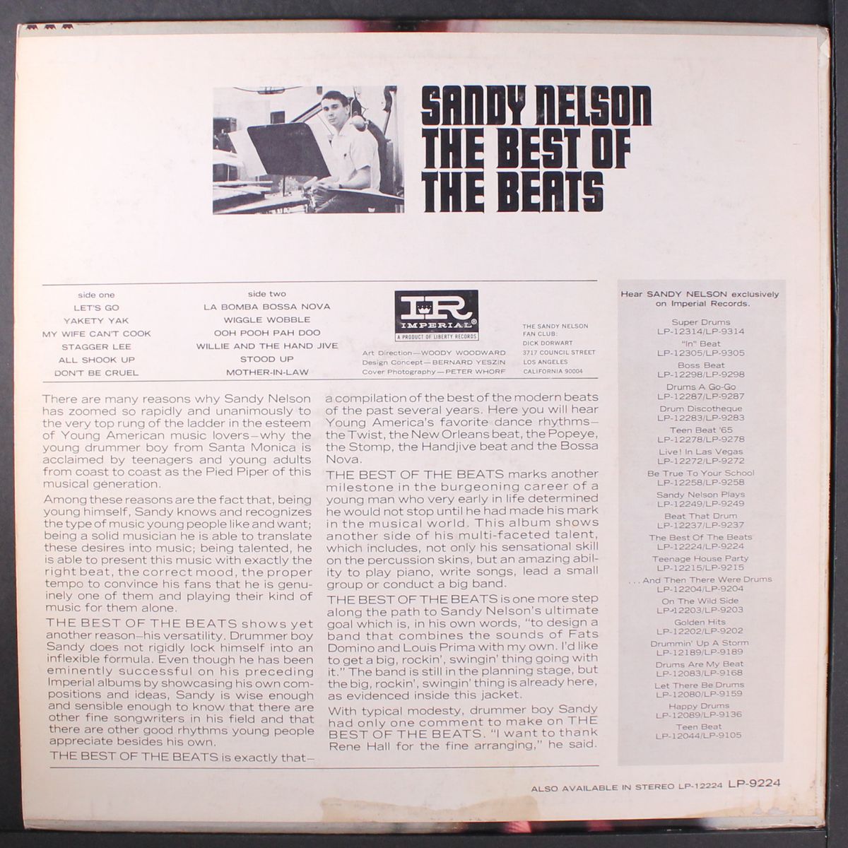 best of the beats by SANDY NELSON