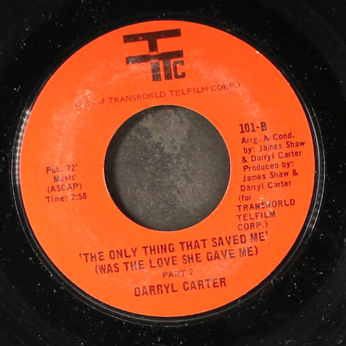 the only thing that saved me by DARRYL CARTER