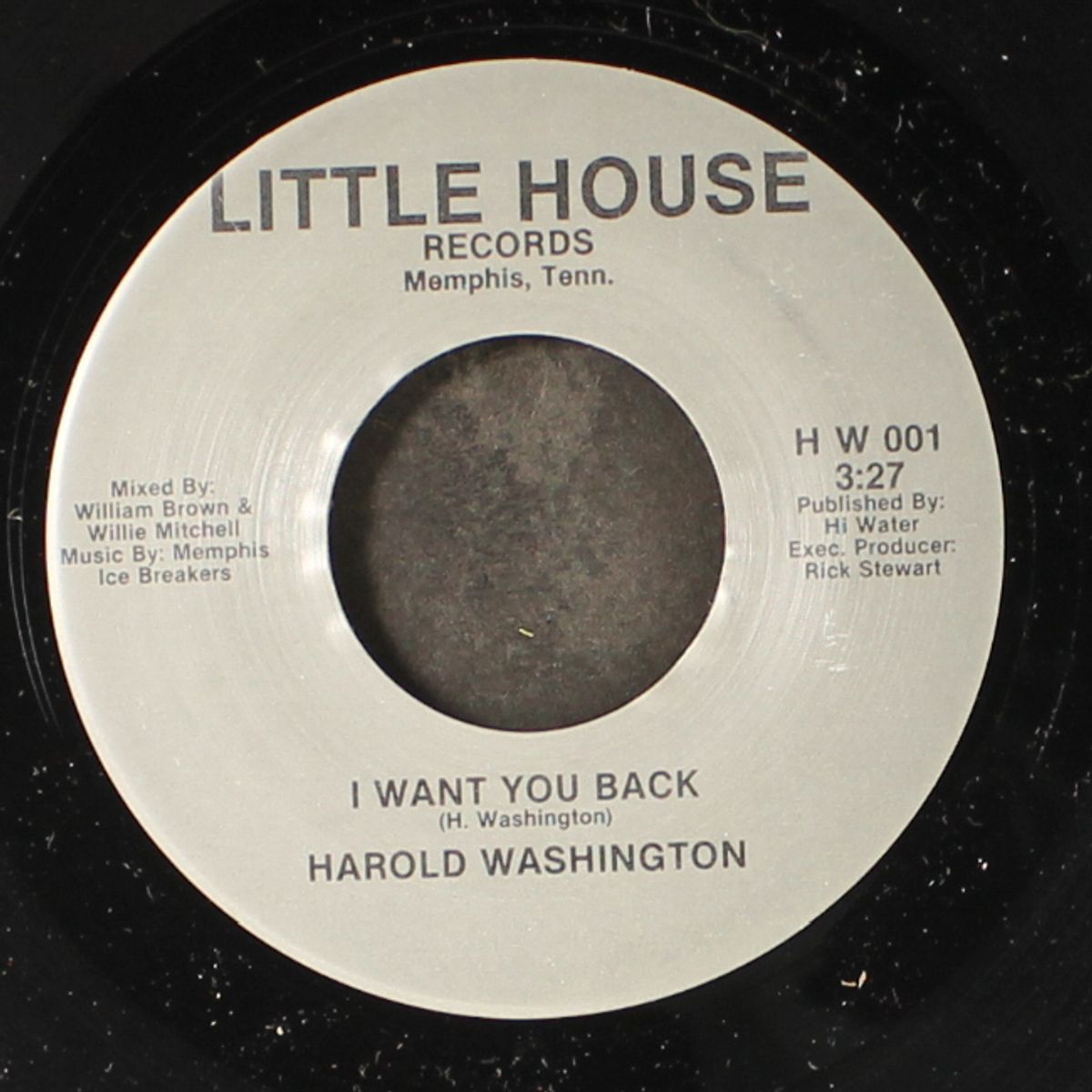 i want you back / falling in love with you by HAROLD WASHINGTON