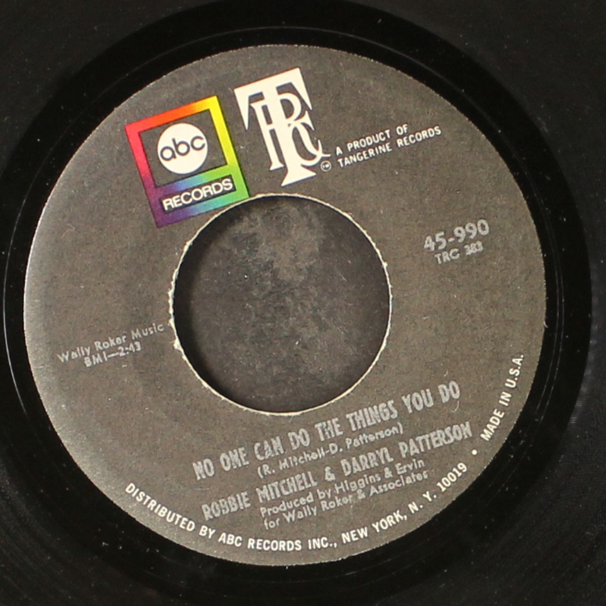 i lost my love / no one can do the things you do by ROBBIE MITCHELL & DARRYL PATTERSON