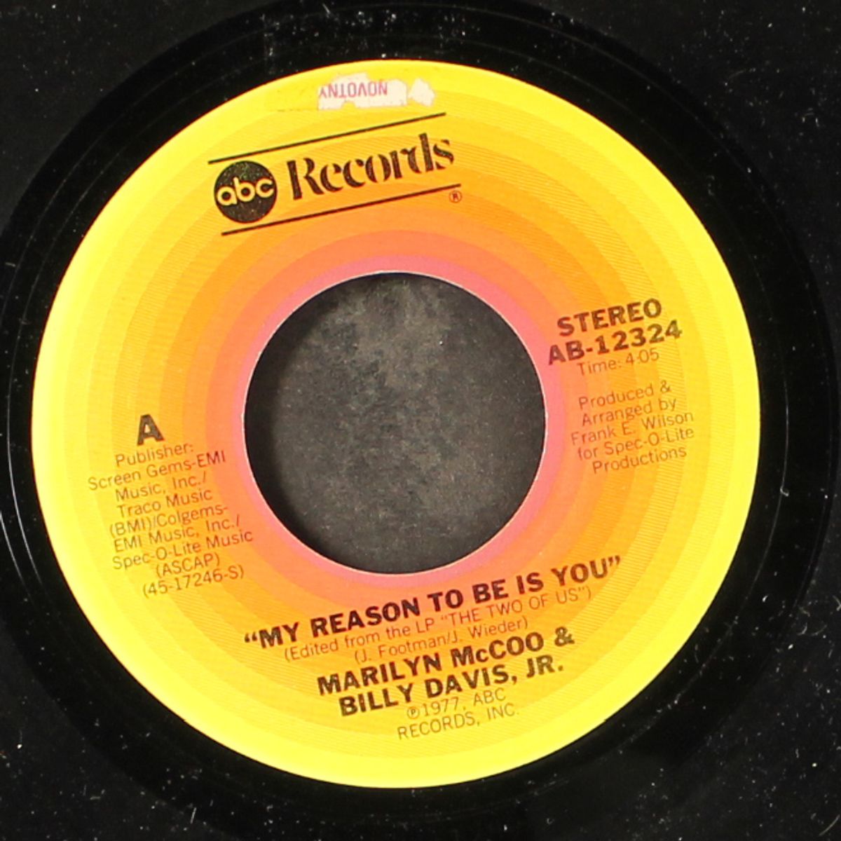 my reason to be is you / the two of us by MARILYN MCCOO & BILLY DAVIS, JR.