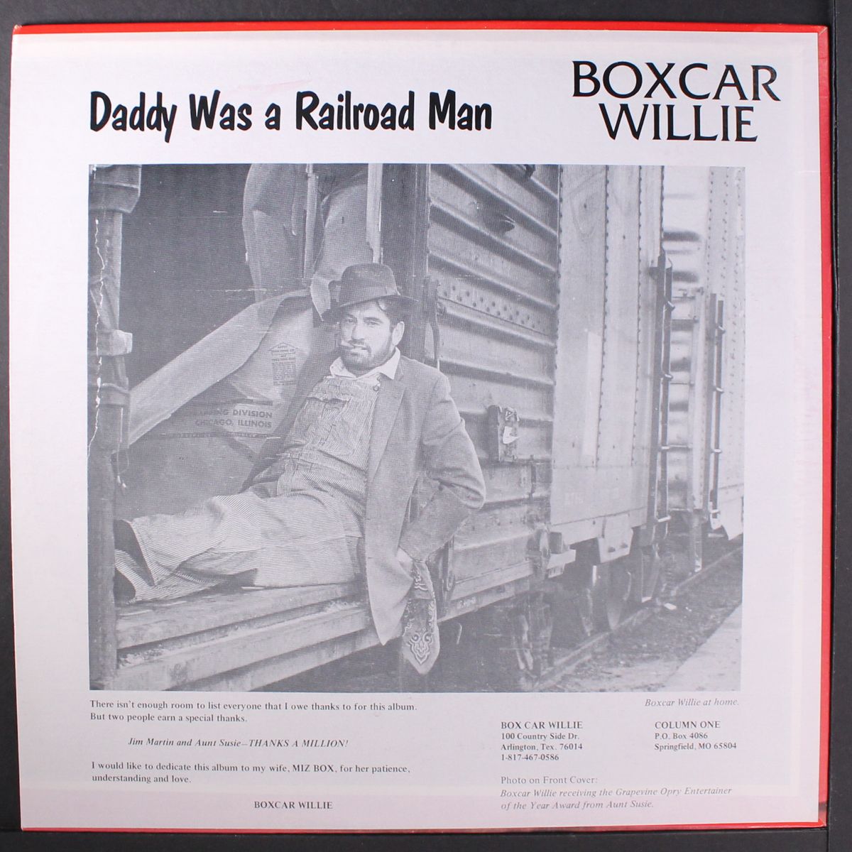 daddy was a railroad man by BOXCAR WILLIE