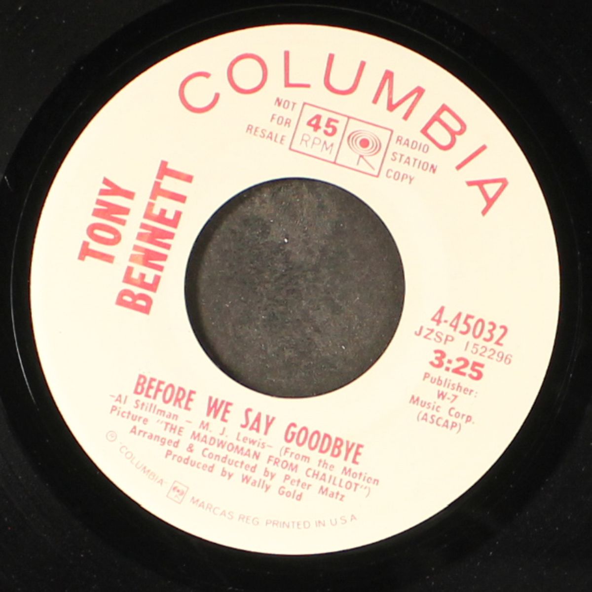 macarthur park / before we say goodbye by TONY BENNETT