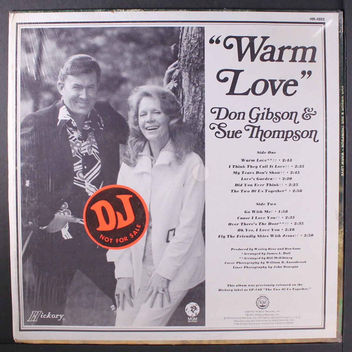 warm love by DON GIBSON