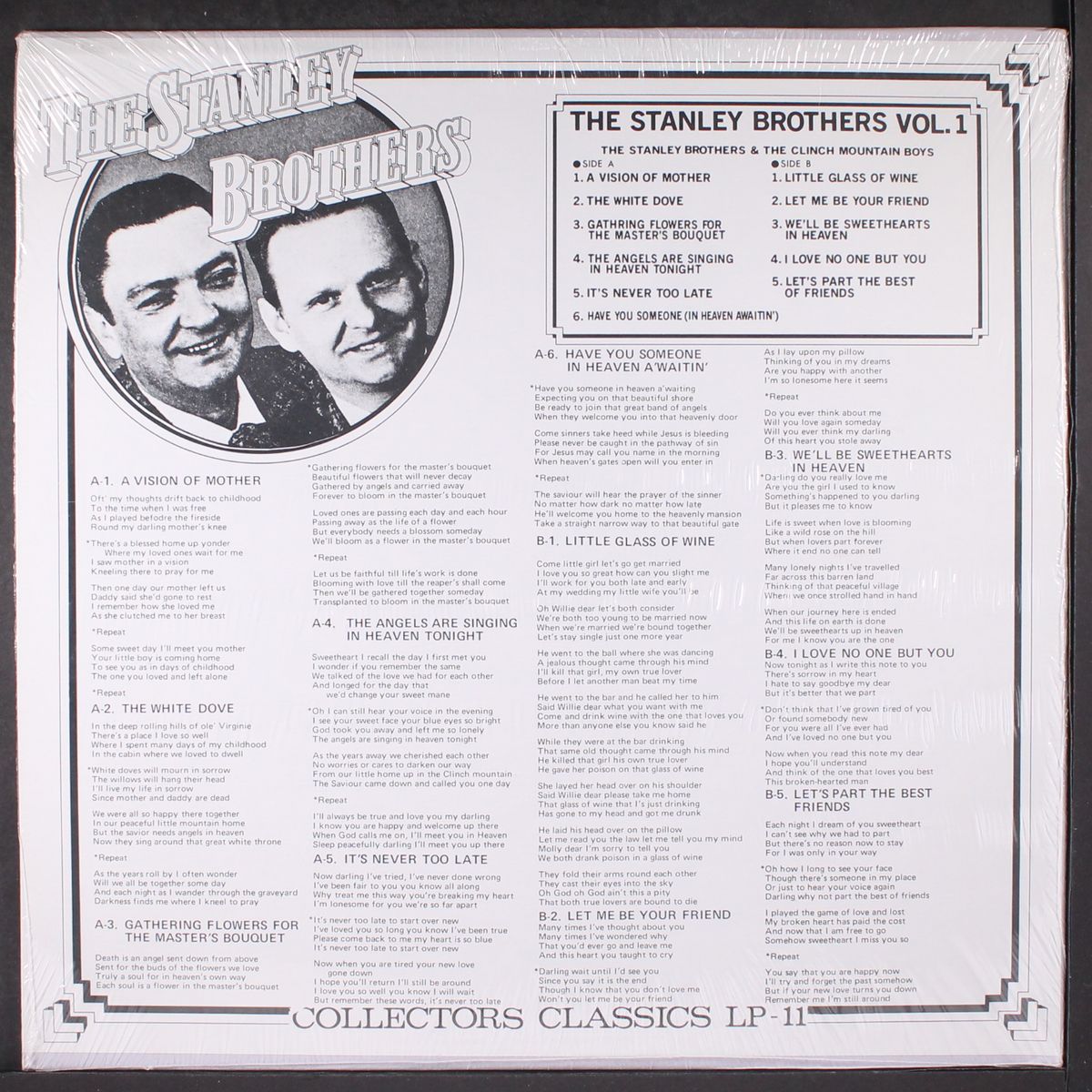 vintage years, vol. 1 by STANLEY BROTHERS