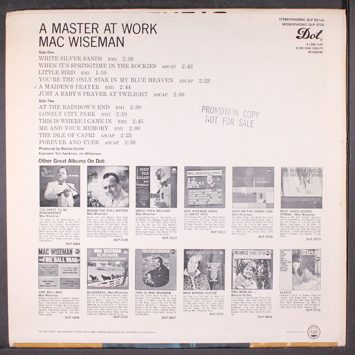 a master at work by MAC WISEMAN