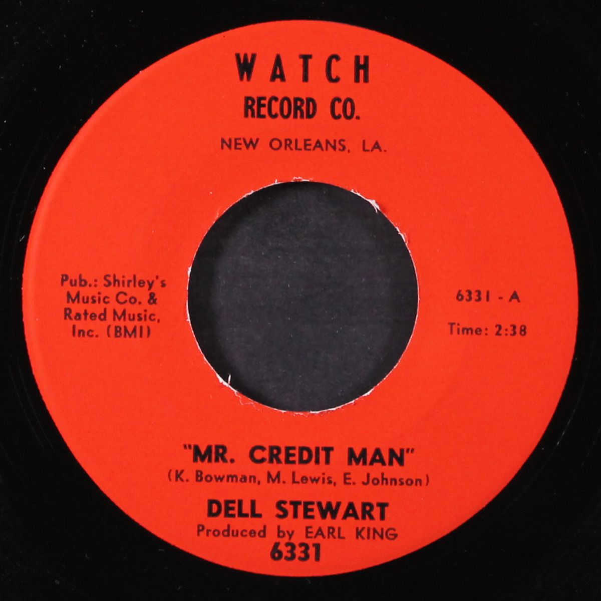 mr. credit man / let my lover go by DELL STEWART
