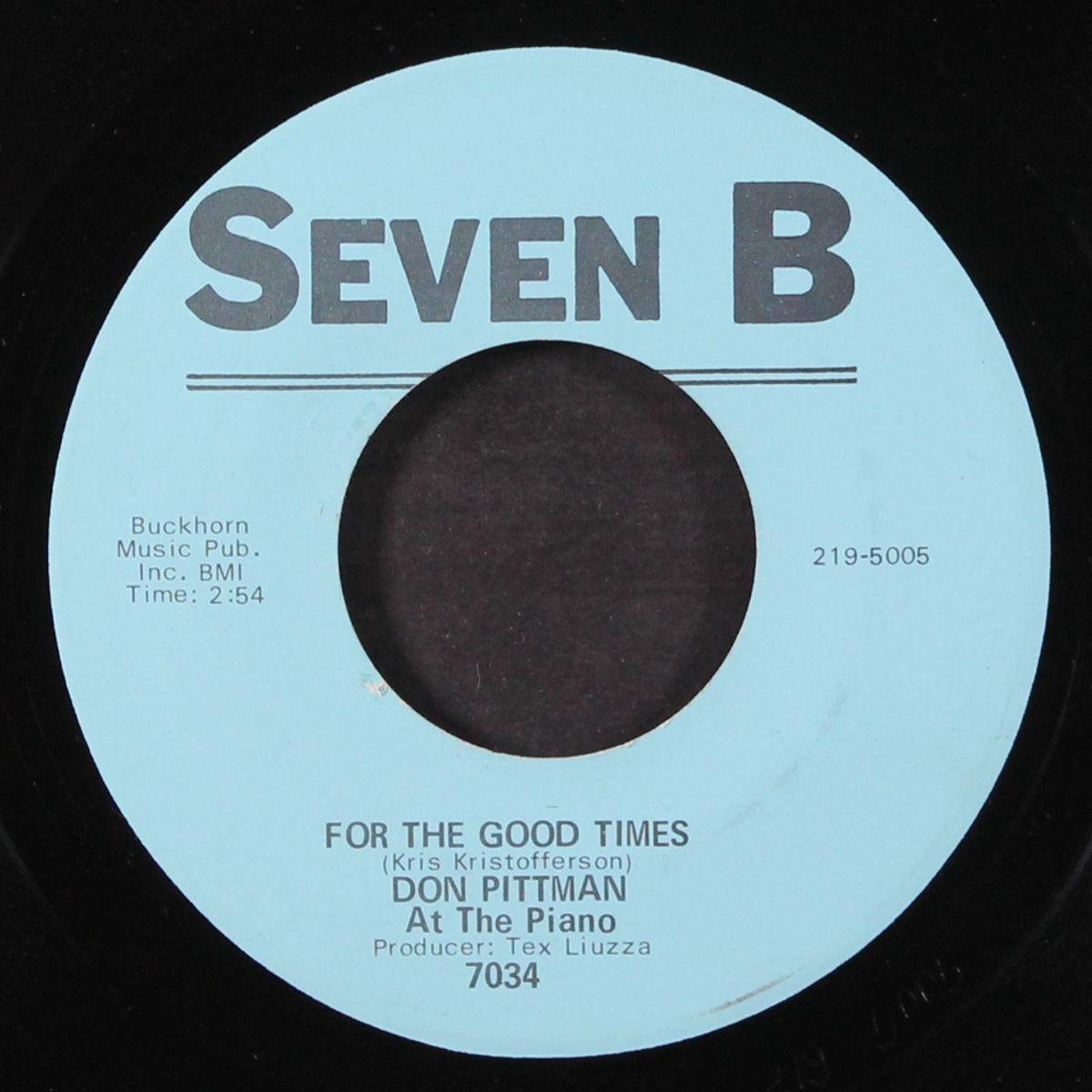 snowbird / for the good times by DON PITTMAN