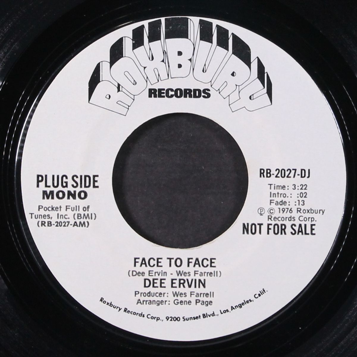 face to face / mono by DEE ERVIN