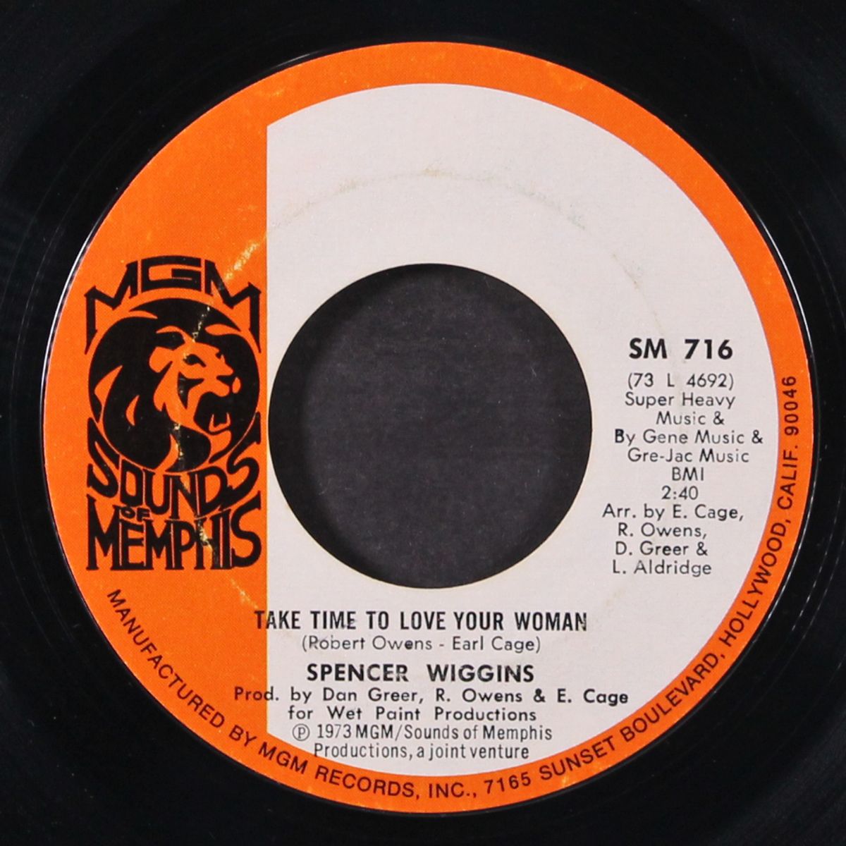 i can't be satisfied / take time to love your woman by SPENCER WIGGINS
