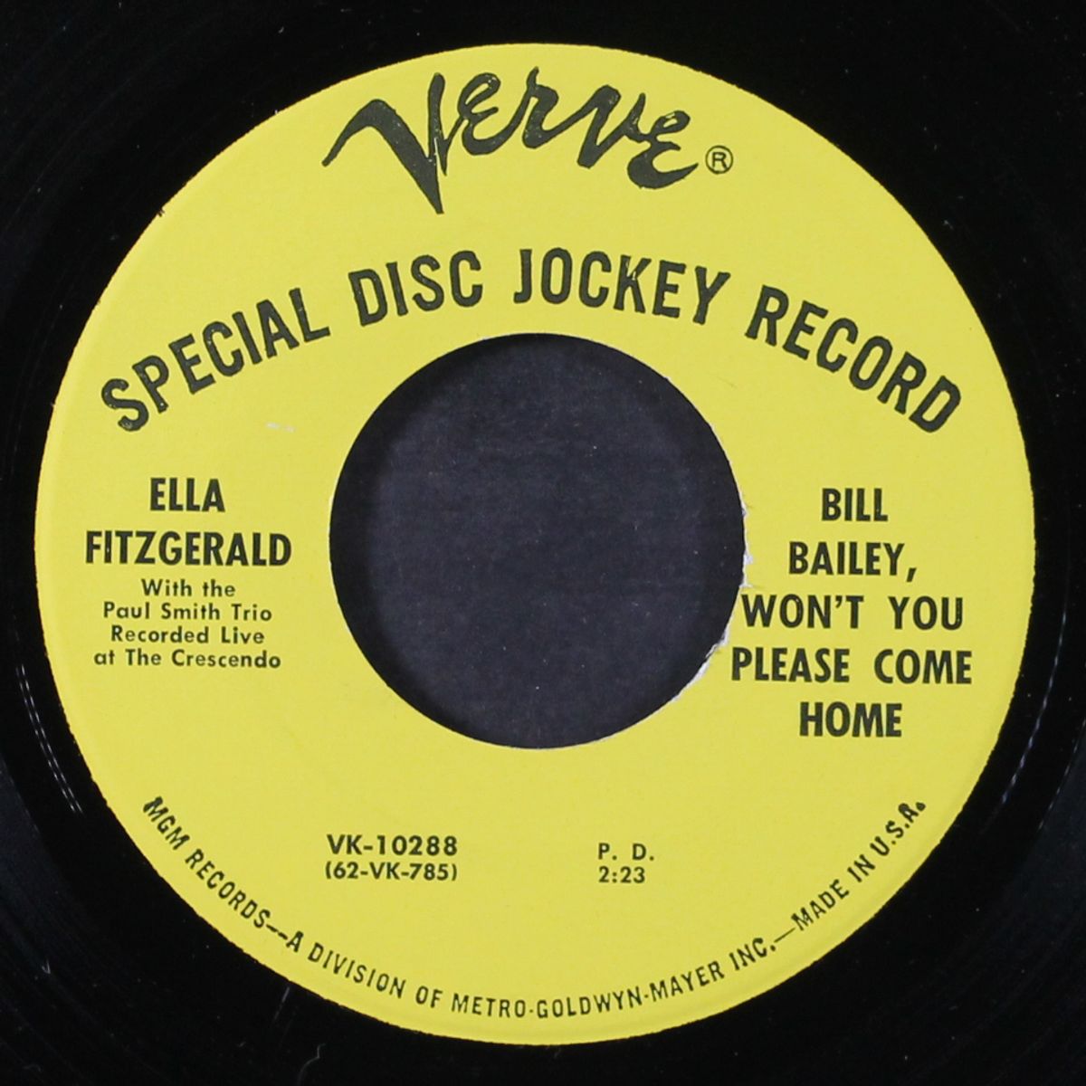 bill bailey won't you please come home by ELLA FITZGERALD