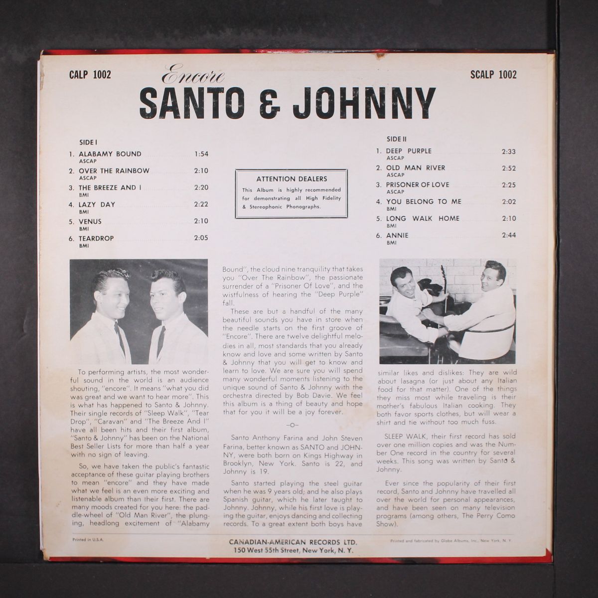 encore by SANTO & JOHNNY