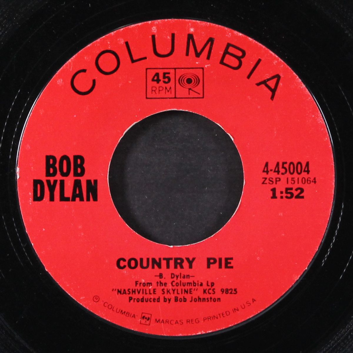 tonight i'll be staying here with you / country pie by BOB DYLAN