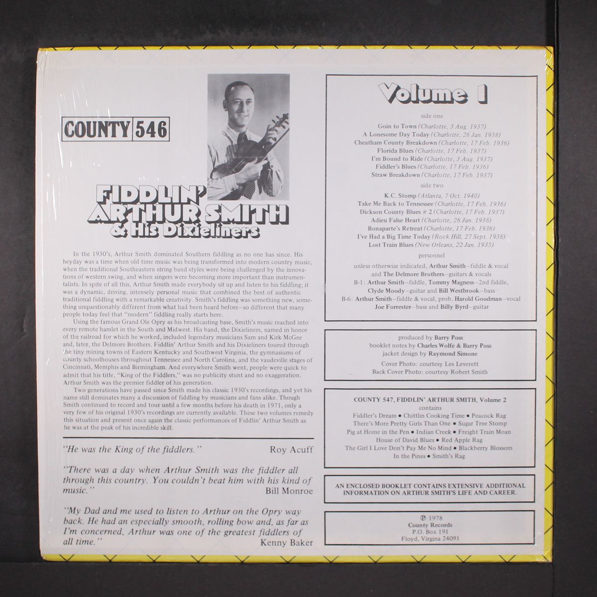 volume 1 by FIDDLIN ARTHUR SMITH & DIXIELINERS