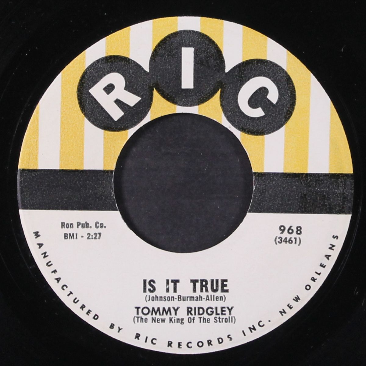 is it true / let's try and talk it over by TOMMY RIDGLEY